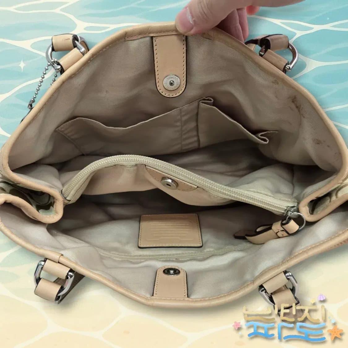 COACH 코치 시그니처 자가드 숄더백 상품이미지8