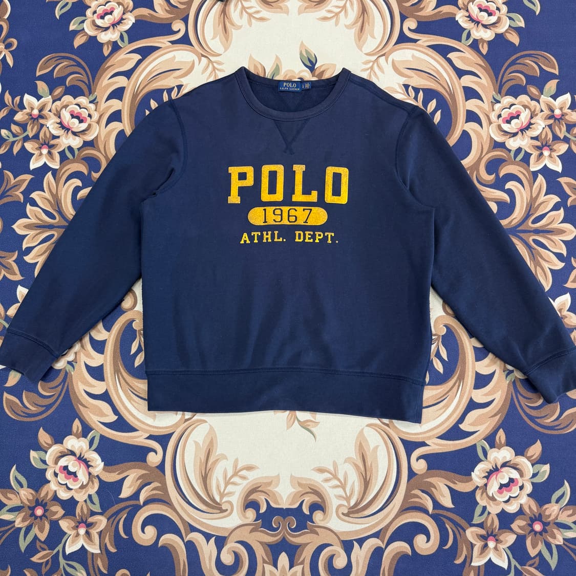 (M)폴로 랄프로렌 1967 스펠아웃 맨투맨(네이비) 상품이미지1