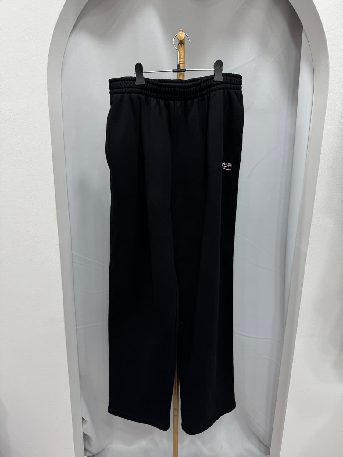 발렌시아가 폴리티컬 웨이브로고 자수 팬츠 M  상품이미지1