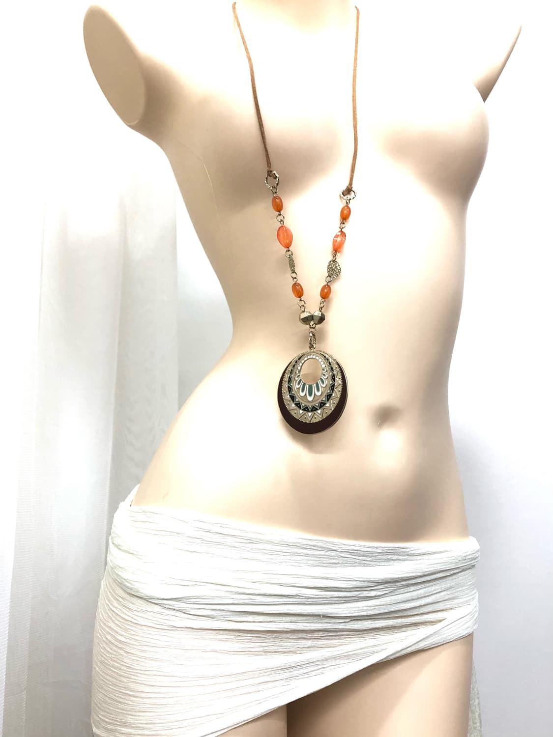 oriental pendant bead necklace  상품이미지3