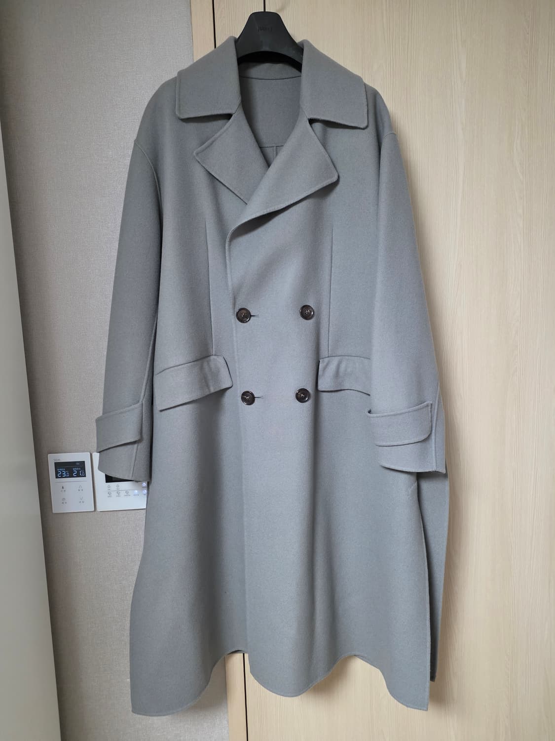 준지 20fw 핸드메이드 코트 그레이, 48사이즈 상품이미지2