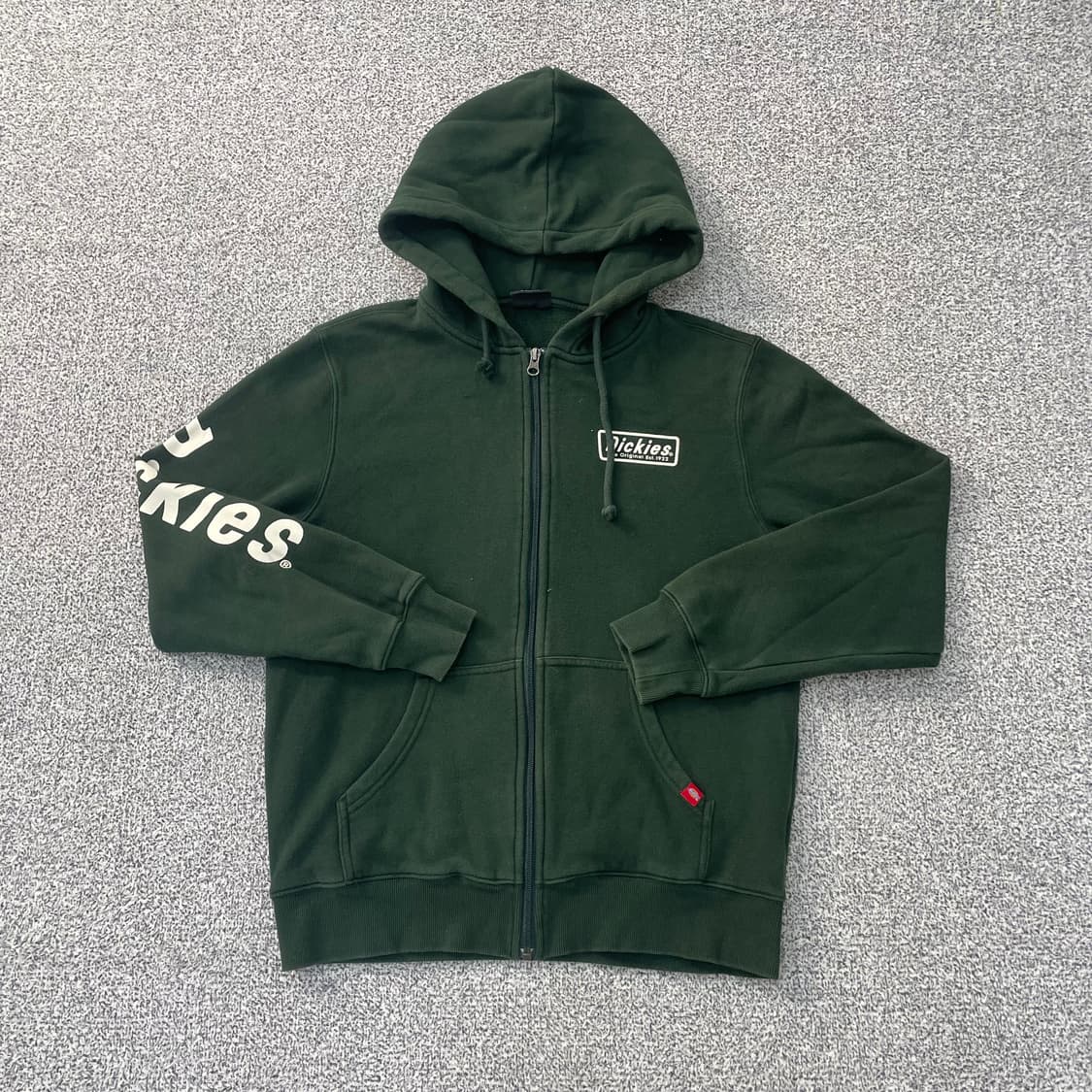 S-M 디키즈 박스로고 기모 후드집업 0304S1 상품이미지1