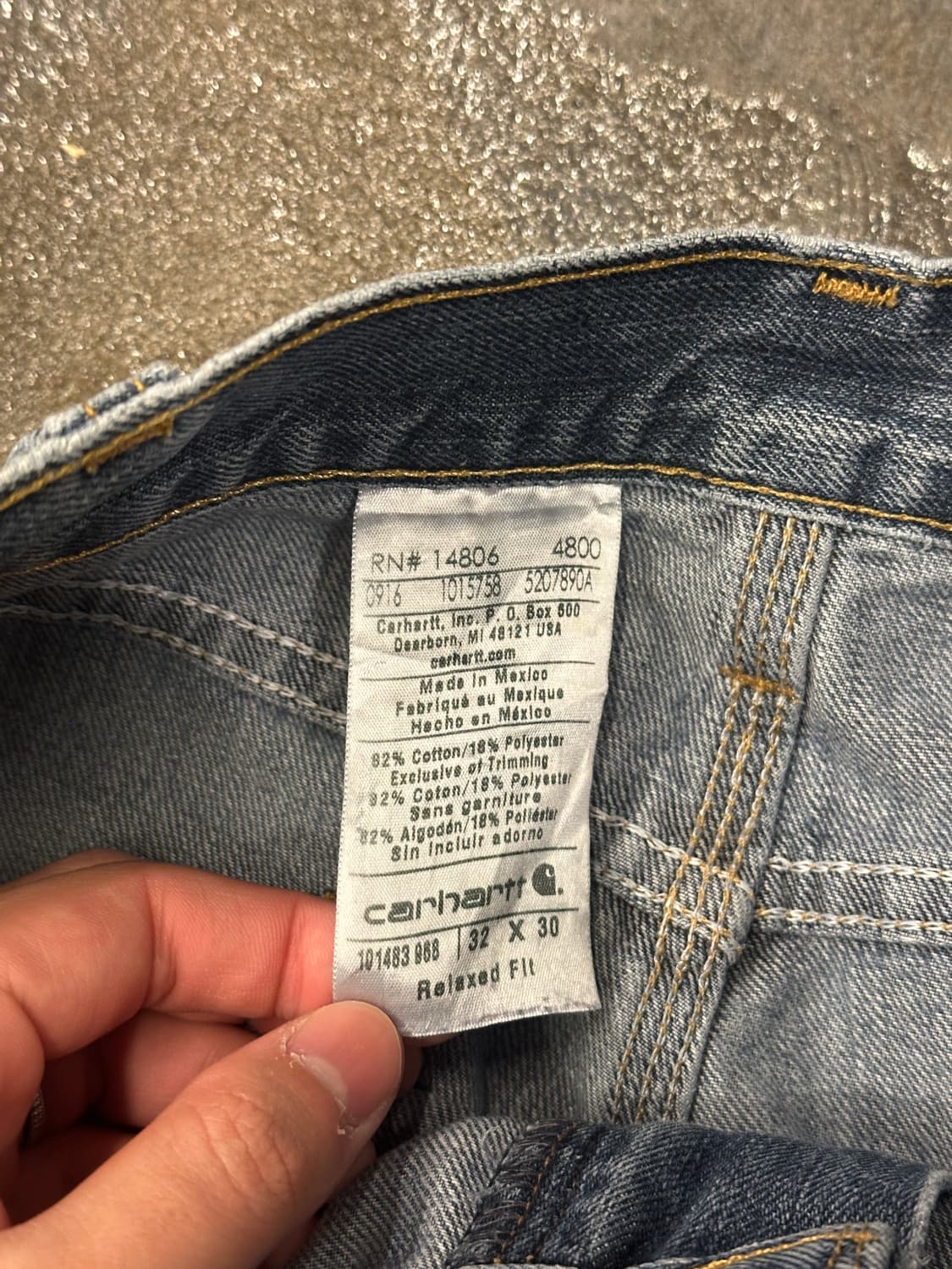 칼하트 14806 데님팬츠 32X30 상품이미지5