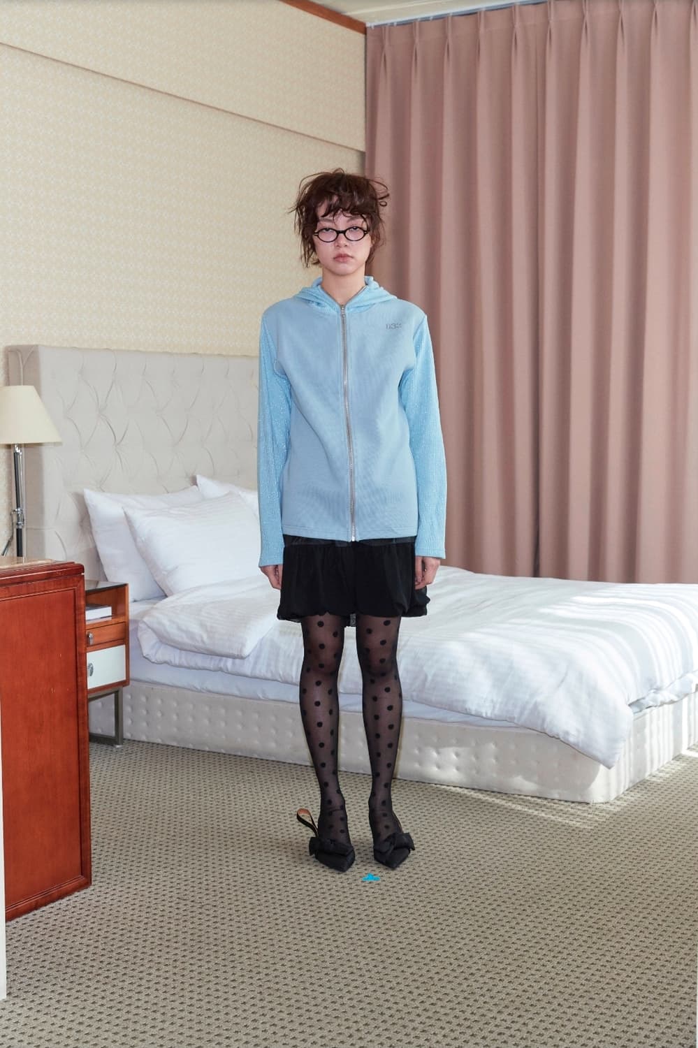 영마일웨어 바라클라바 니트 집업 상품이미지1