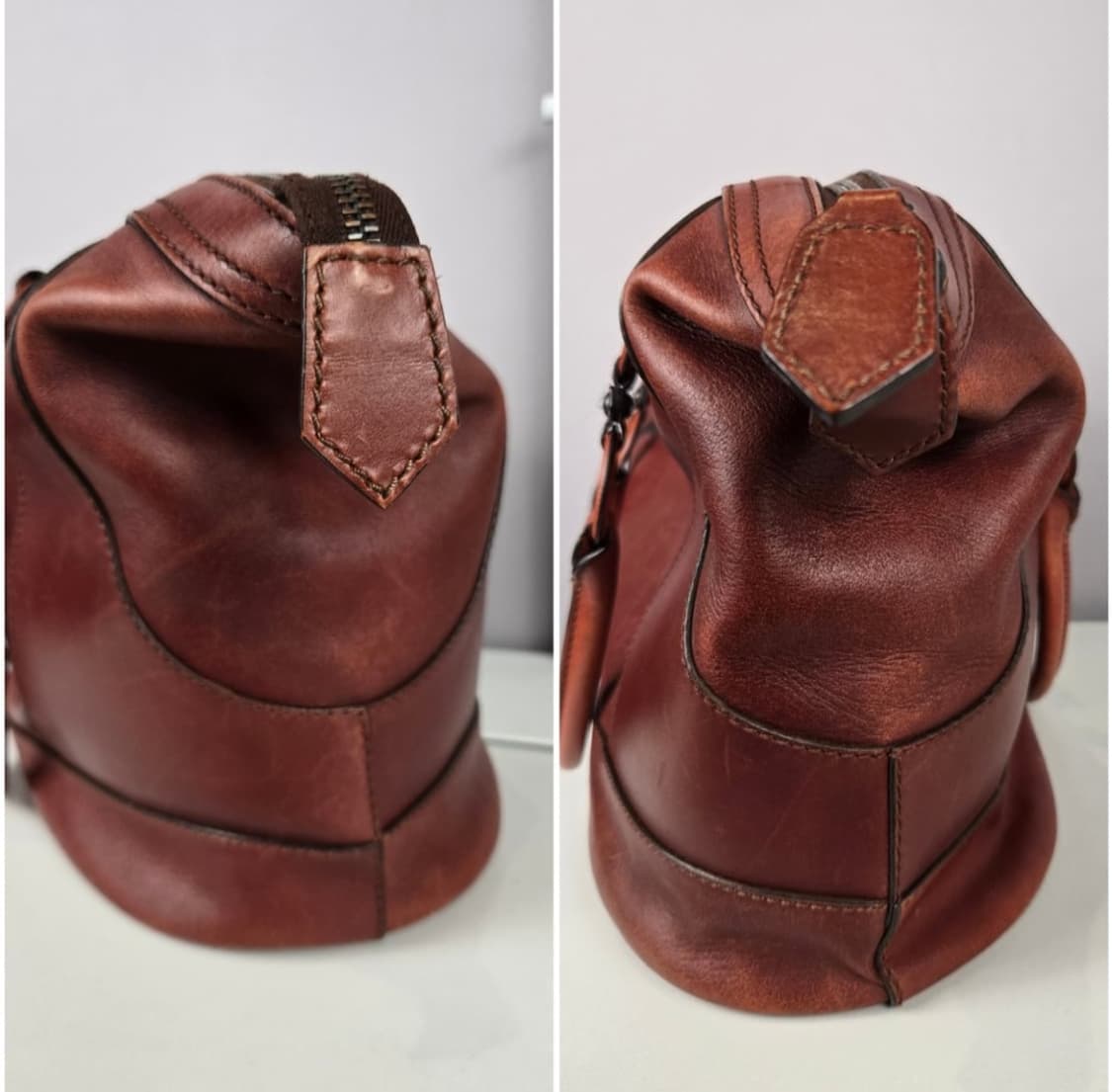 TOD'S 토즈 빈티지 레더 가죽 토트백 가방 정품 상품이미지8