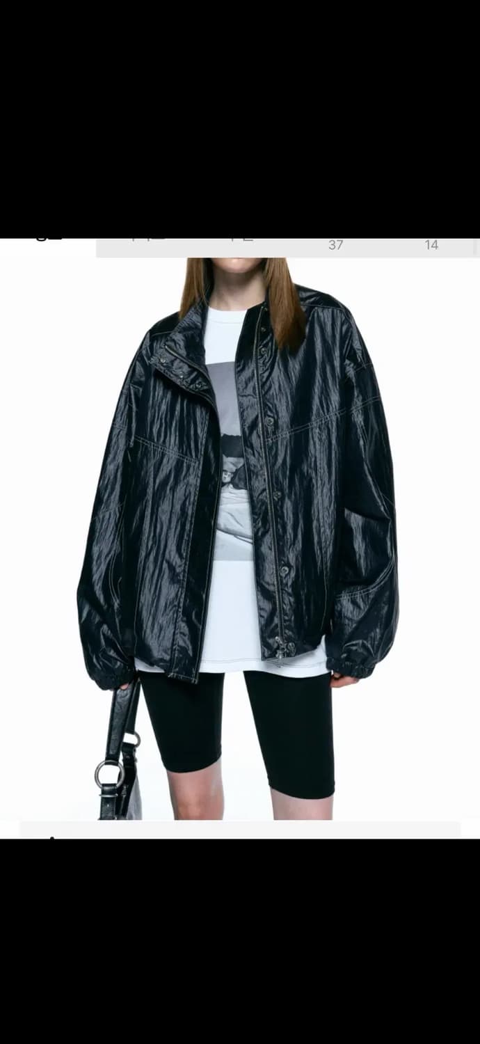 인사일런스우먼 디바이드 글리터 오버핏 점퍼 상품이미지4