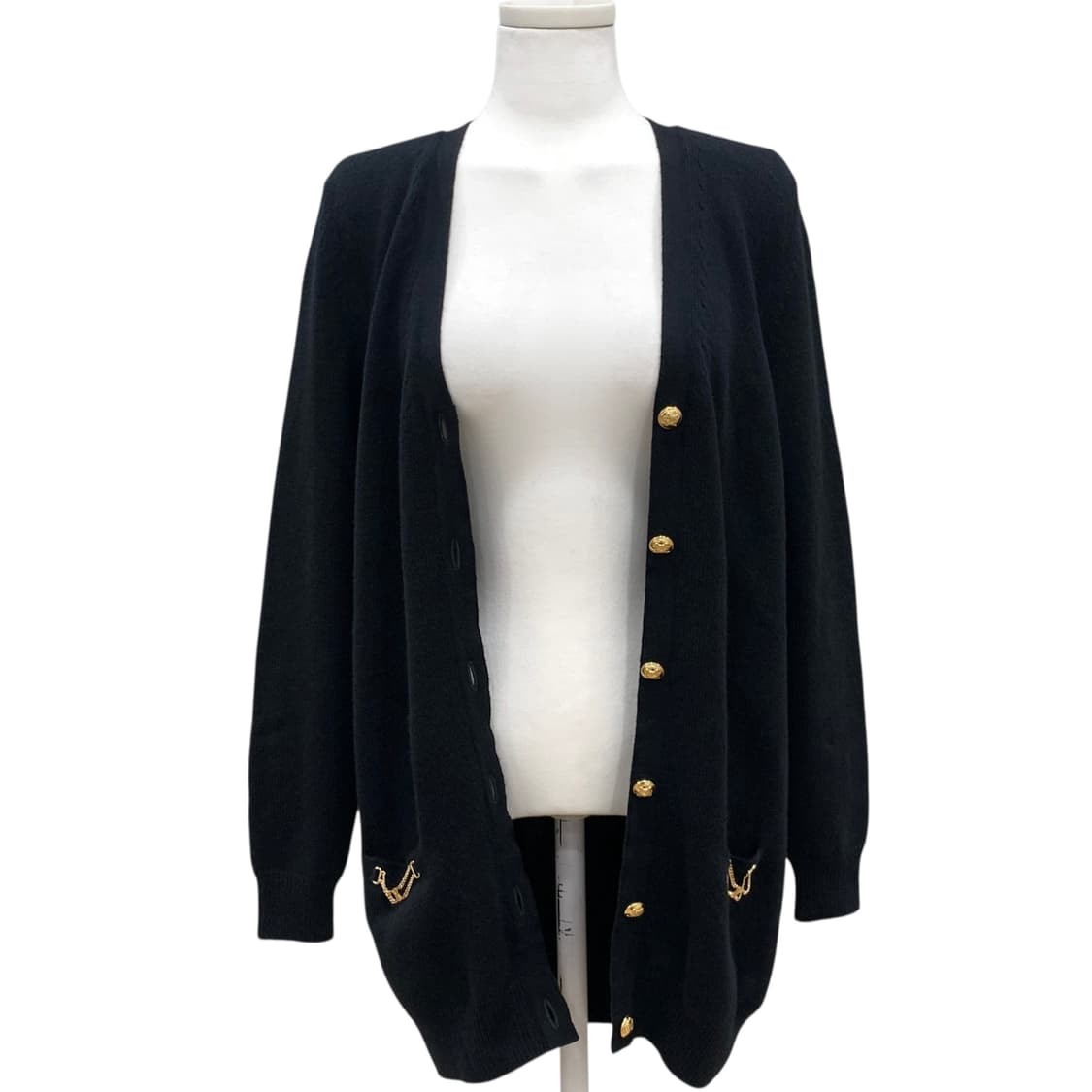 셀린느 로고 체인 캐시미어 롱 가디건 상품이미지3