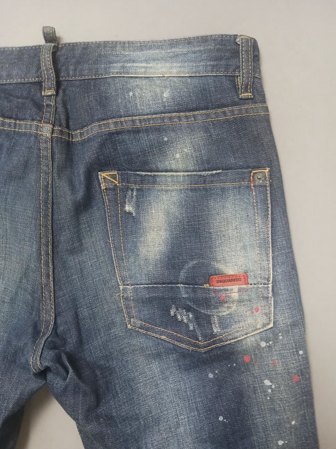 [34] 디스퀘어드2 멀티페인팅 레드탭 슬림진 청바지 상품이미지9