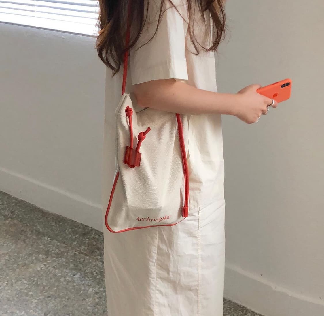 아카이브앱크 컨버스크로스백 레드 상품이미지2