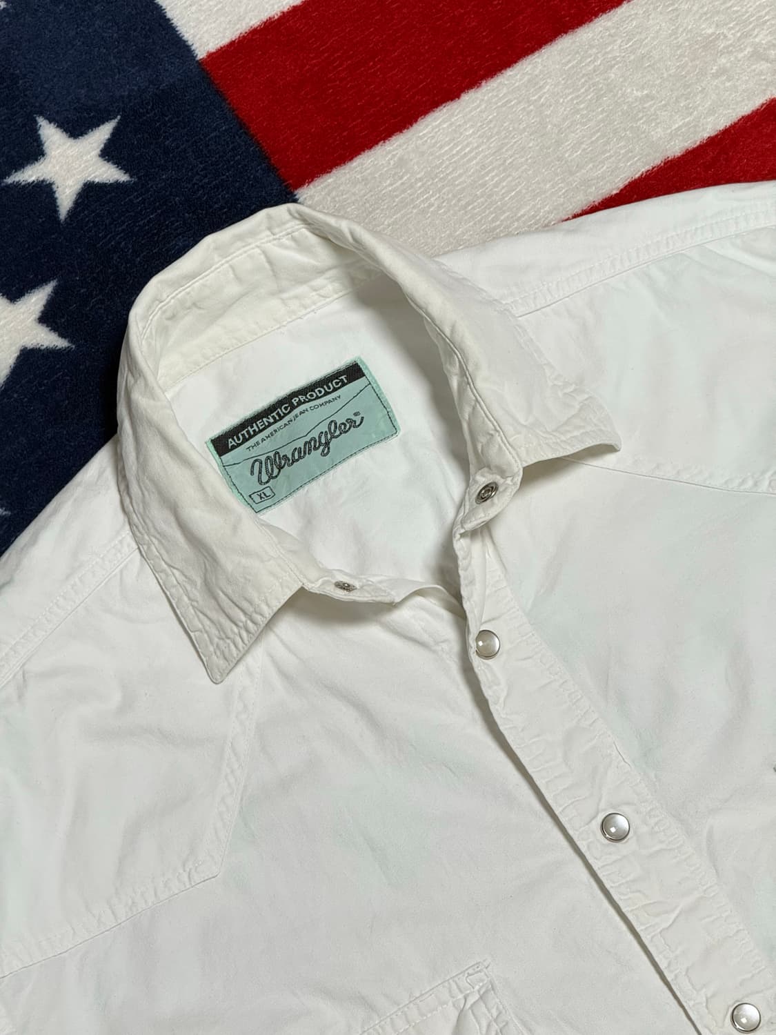 랭글러화이트 웨스턴셔츠 Wrangler Western Shirt [XL] 상품이미지6