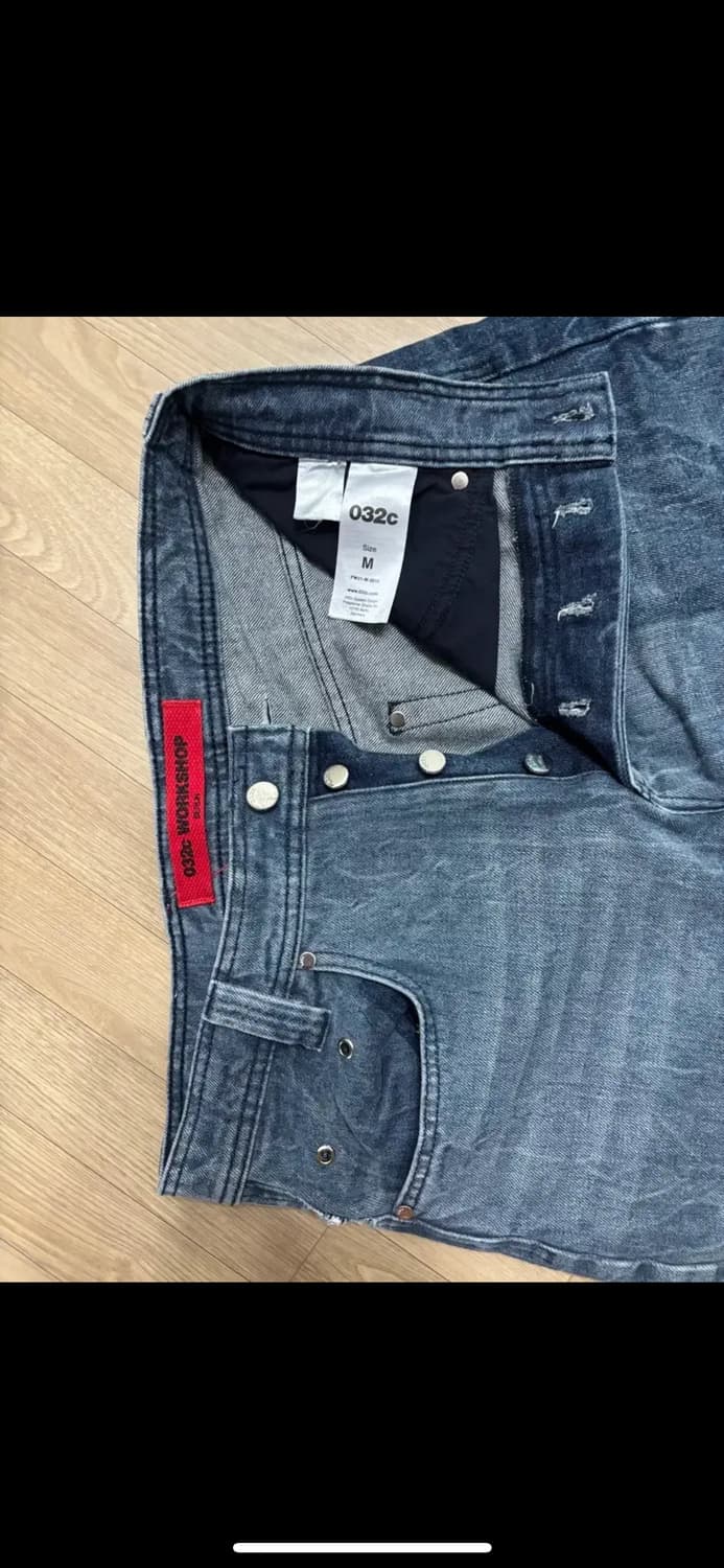032C 점보 체크 데님 팬츠 M 상품이미지2