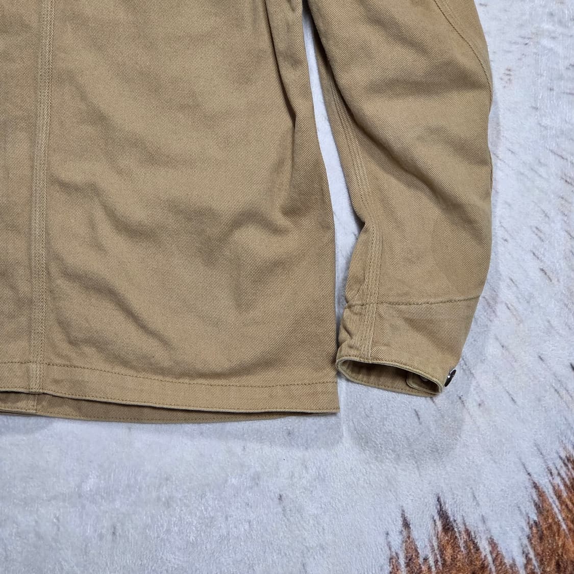 베이지 피그먼트 워싱 포켓 워크 자켓 상품이미지7