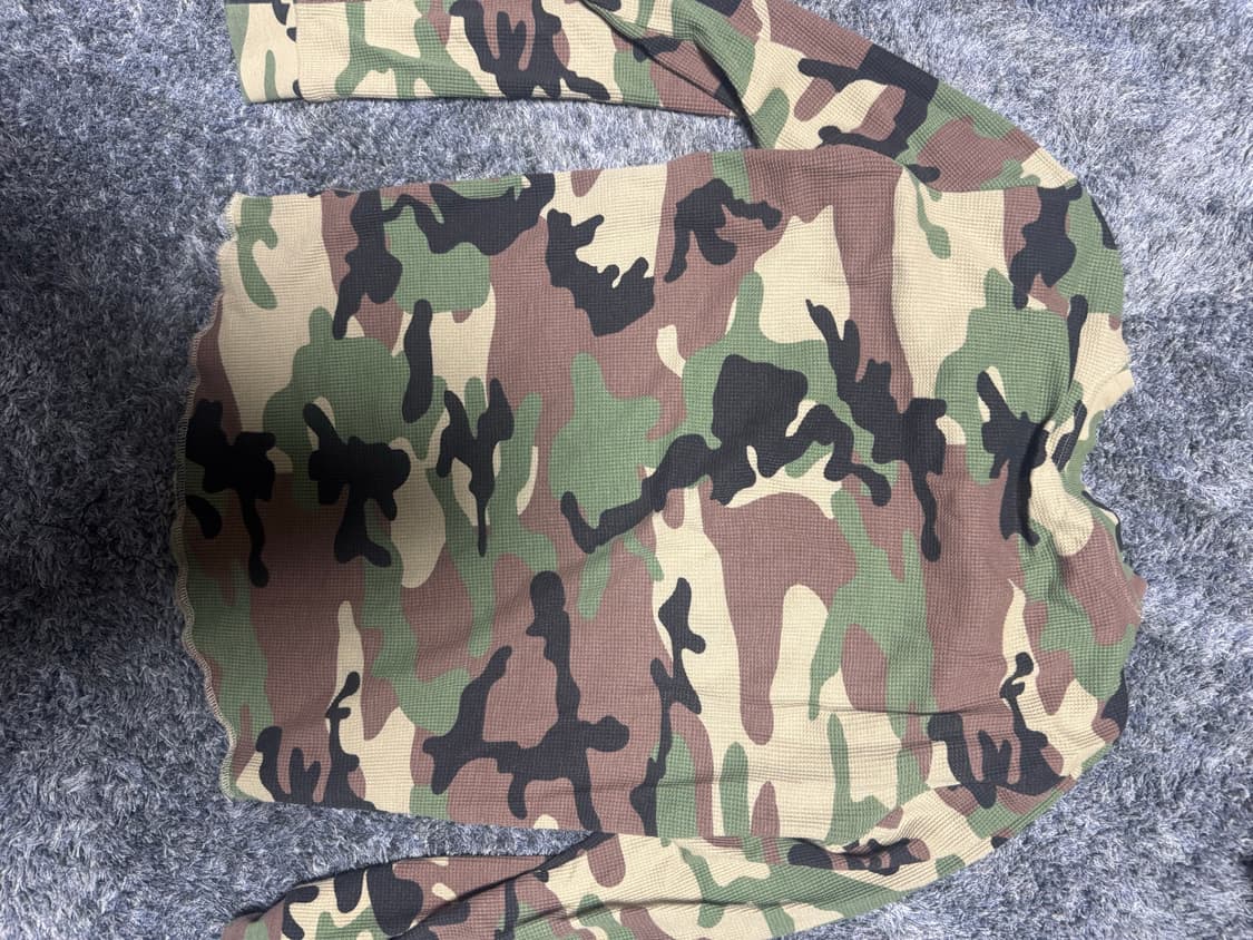 [M] 코르테이즈 카모 와플 롱슬리브 상품이미지2