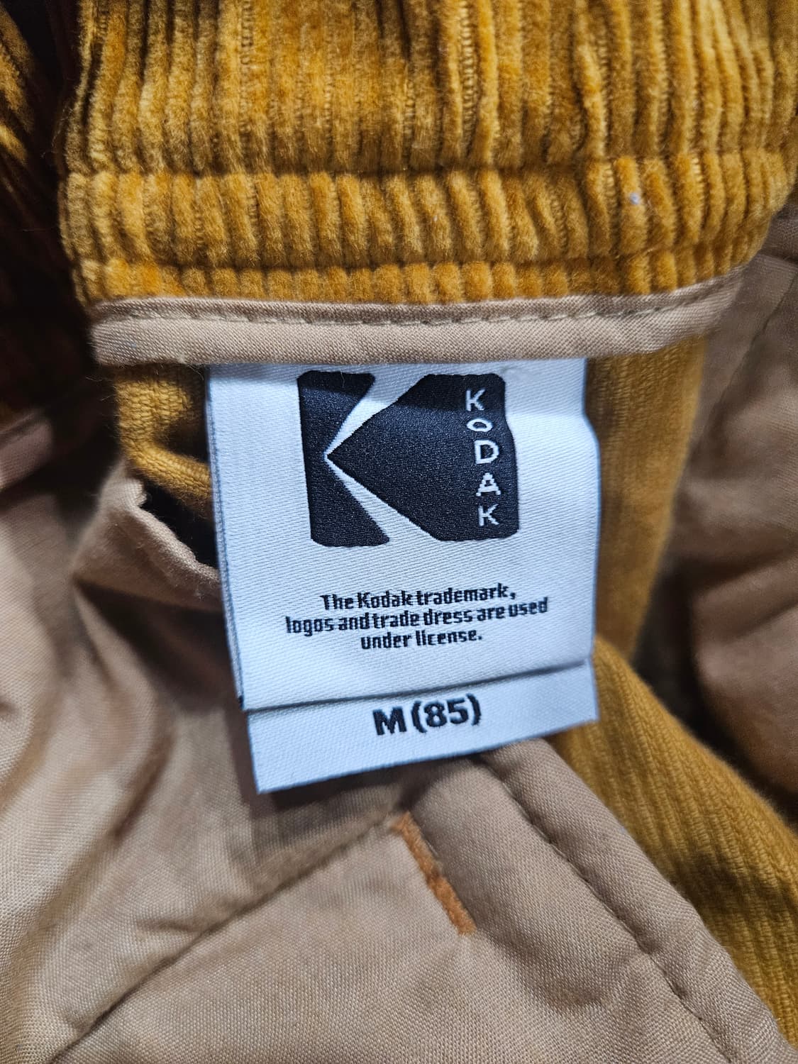 코닥 옐로우 남성 허리 30~32 코듀로이 밴드팬츠  상품이미지3