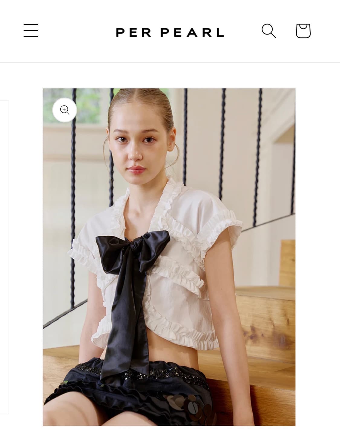 per pearl ‘Timeless Bonds’ White Bowknot 상품이미지3