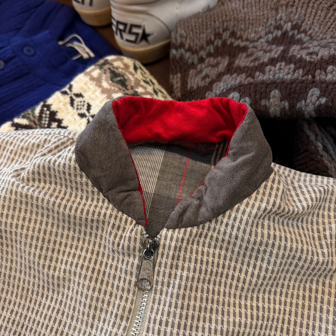 80 ~ 90S MARCIA USA 미국 리버서블 코튼 자켓 스윙탑 상품이미지3