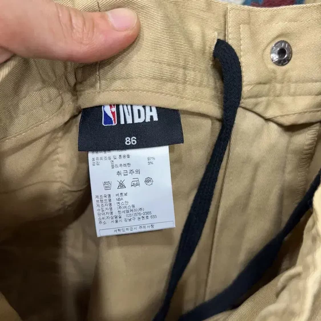 [35~37인치] 엔비에이 카고 스트릿 캐주얼 면 바지 상품이미지5