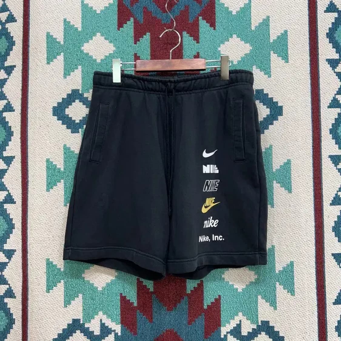 [32~34인치] 나이키 스트릿 운동 밴딩 프린팅 반바지 상품이미지1