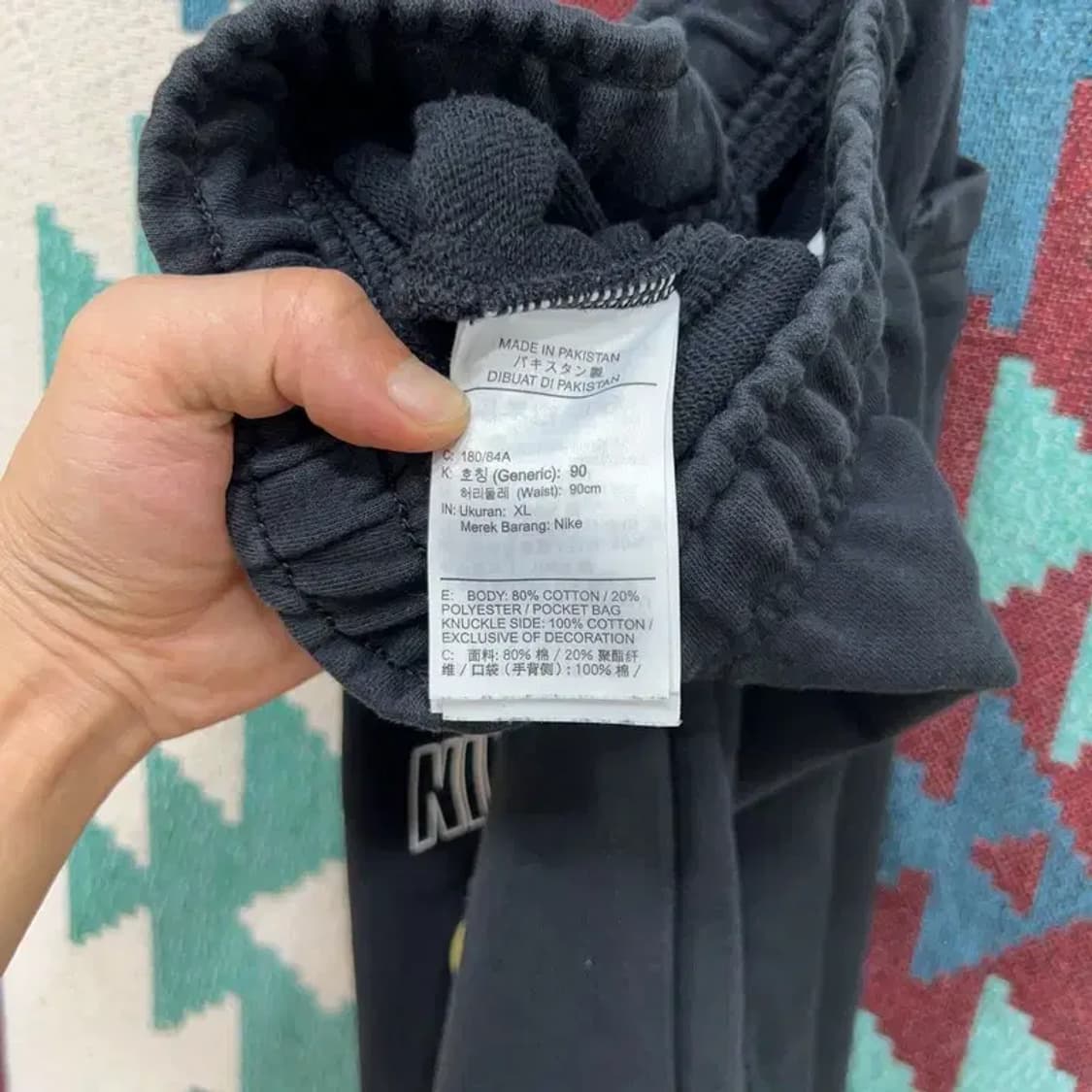 [32~34인치] 나이키 스트릿 운동 밴딩 프린팅 반바지 상품이미지5