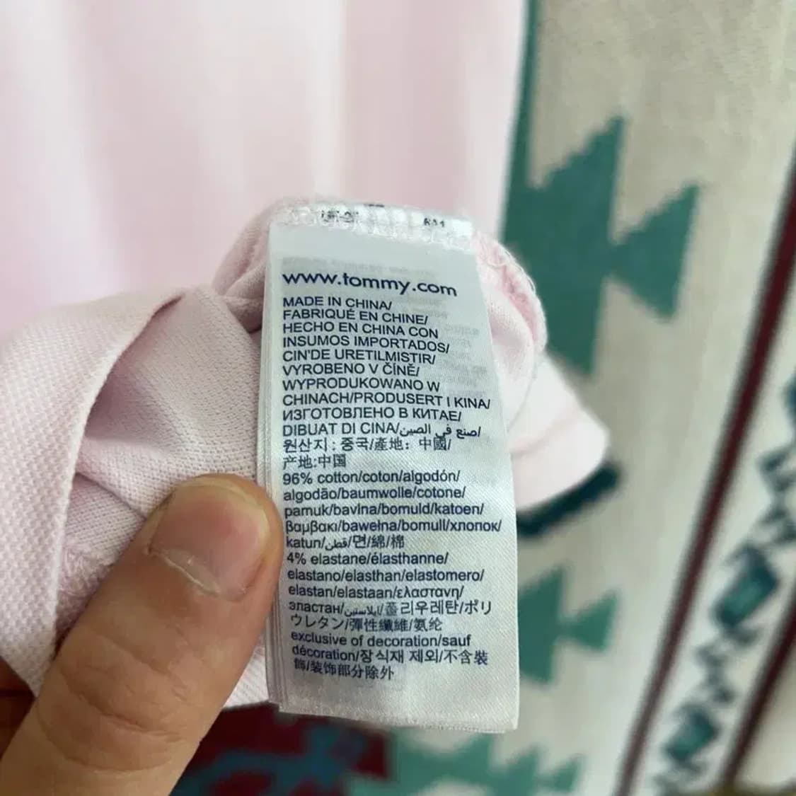 [95] 타미힐피거 클래식 PK 자수 반팔 카라티 상품이미지5