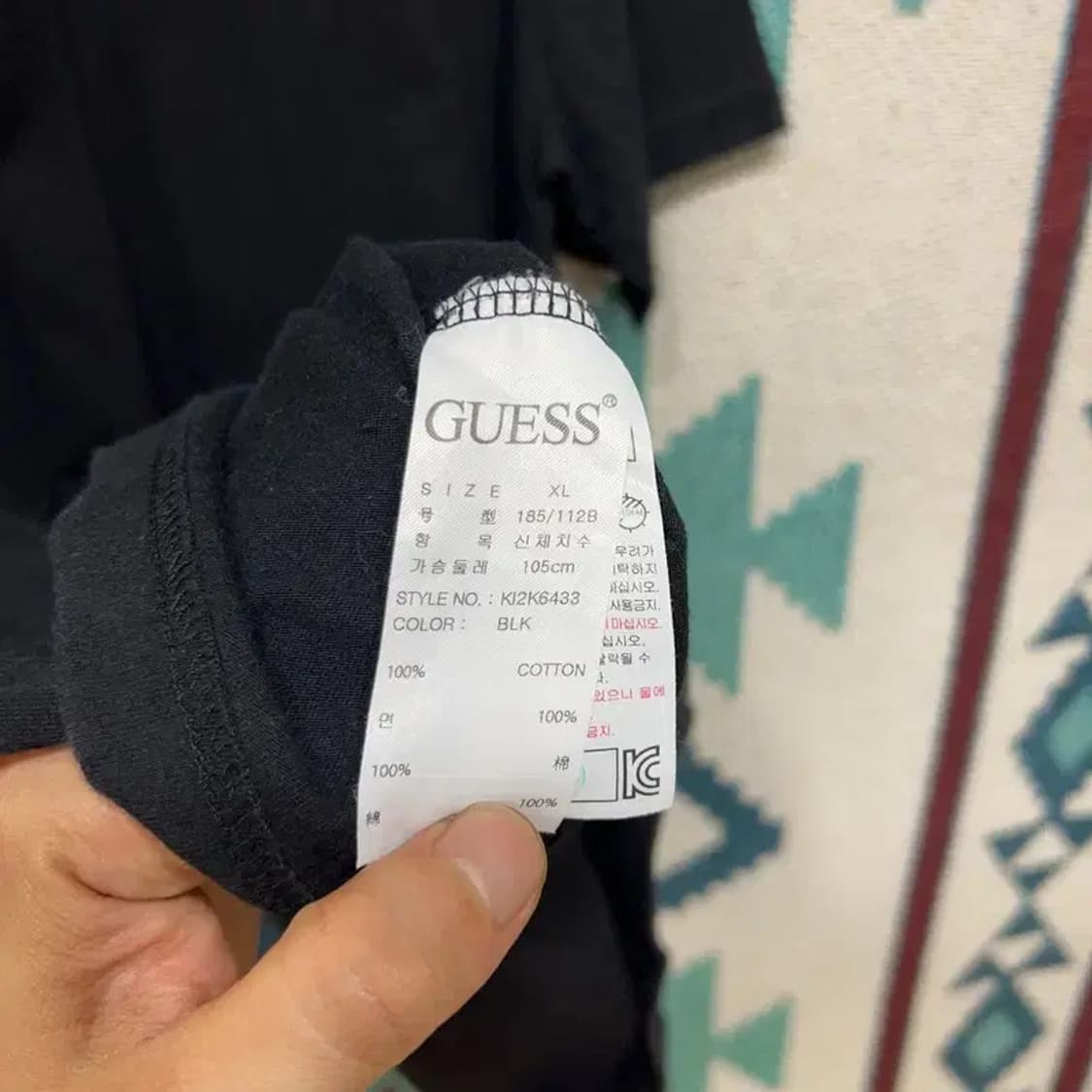 [105] 게스 캐주얼 클래식 프린팅 반팔 티 상품이미지4