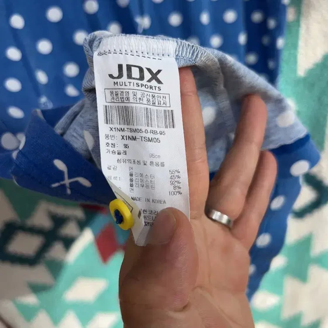 [95] JDX 골프 스팟패턴 캐주얼 반팔 카라티 상품이미지6