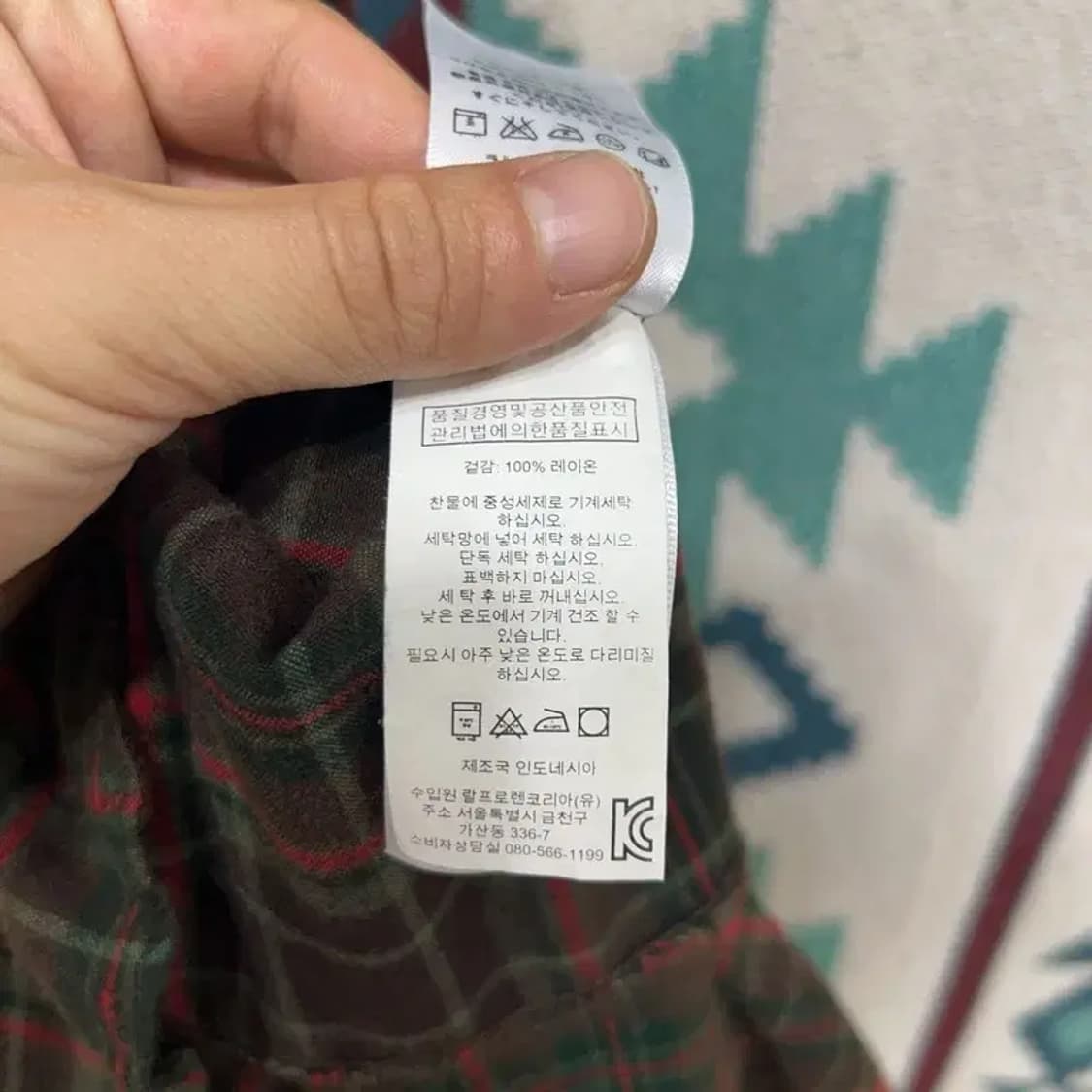 [80] 폴로랄프로렌 데님서플라이 여자 체크패턴 캐주얼 원피스 상품이미지5