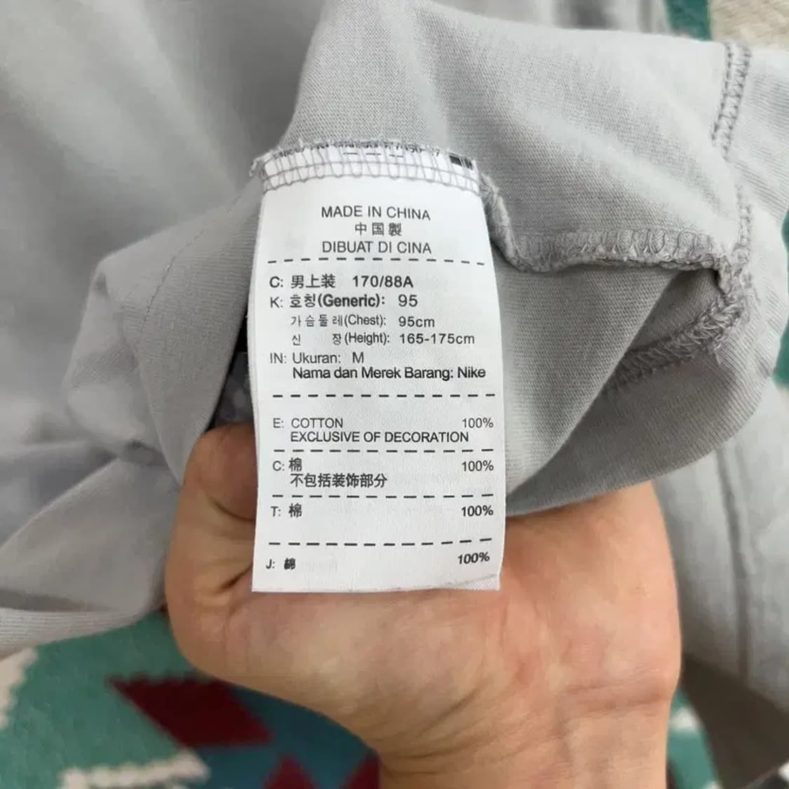 [95] 나이키 캐주얼 유니섹스 빅로고 프린팅 반팔 티 상품이미지5