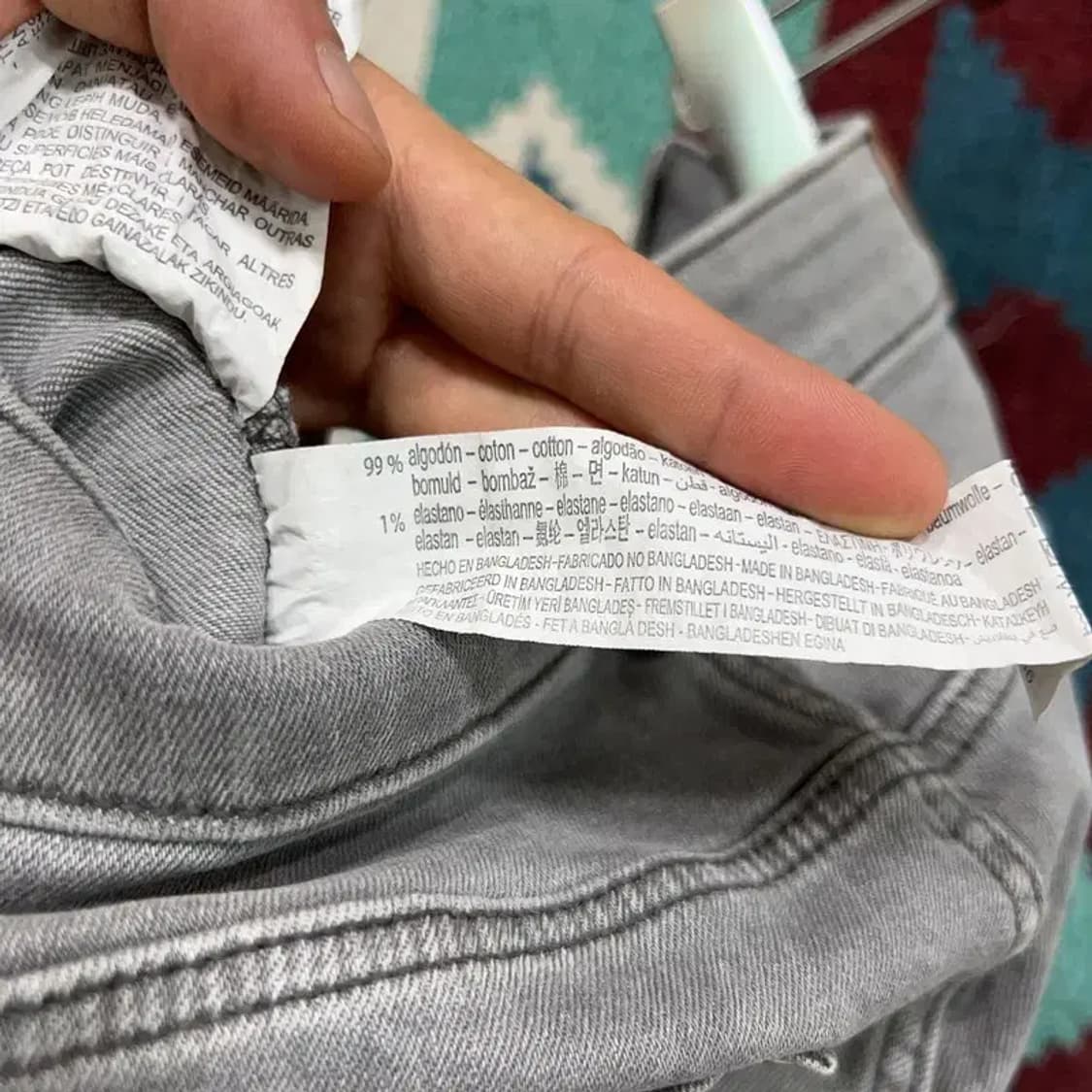 [26인치] 자라 여자 캐주얼 스트릿 그레이 청바지 상품이미지6
