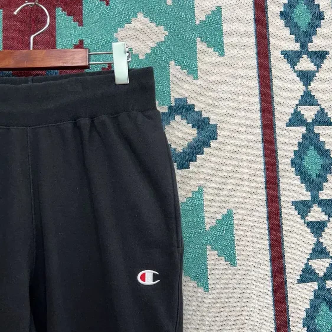[28~30인치] 챔피온 스포츠 캐주얼 자수 트레이닝 운동바지 상품이미지2