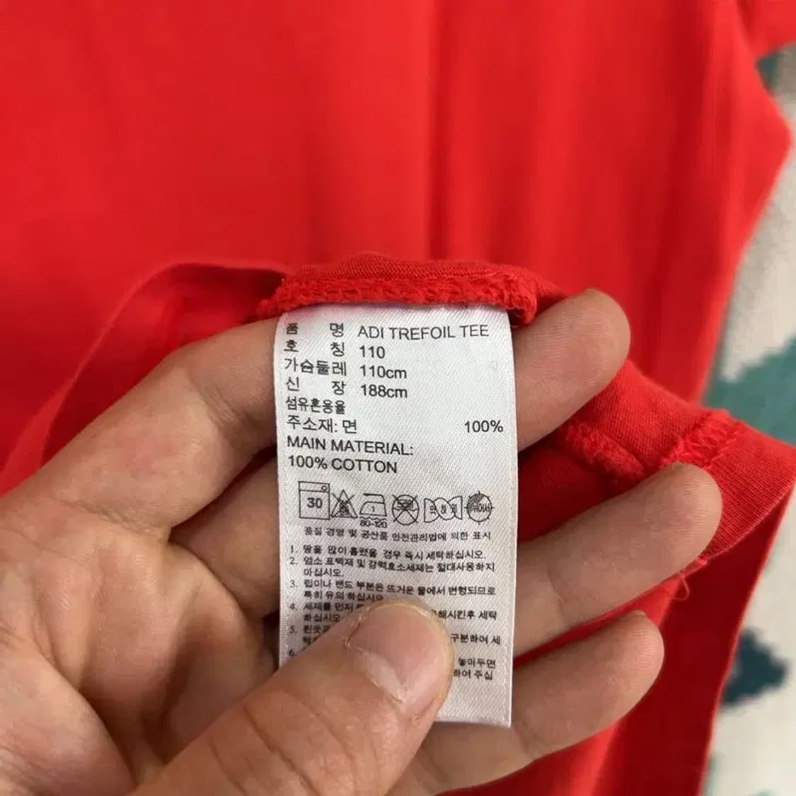 [100] 아디다스 유로파 캐주얼 빅로고 프린팅 반팔 티 상품이미지5