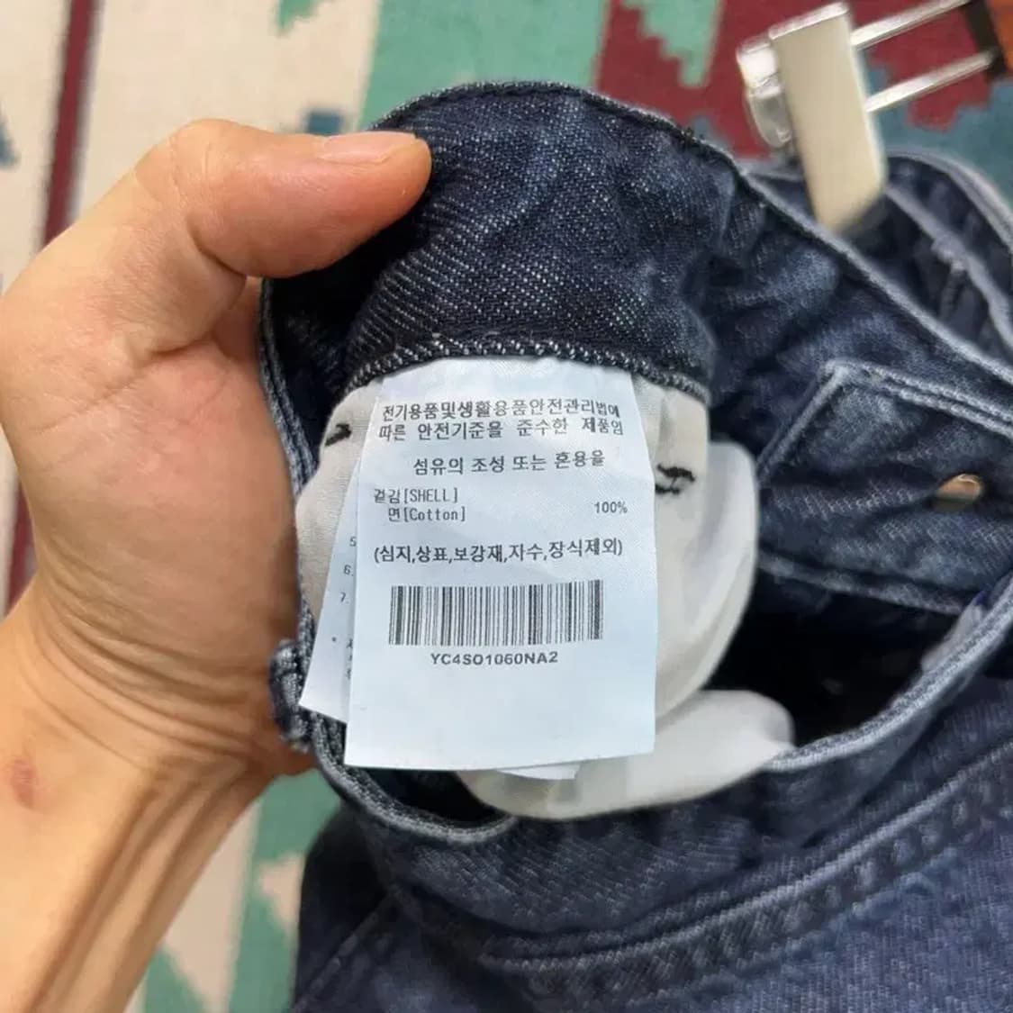 [32인치] 예일 캐주얼 스트릿 원턱 데님 반바지 상품이미지6