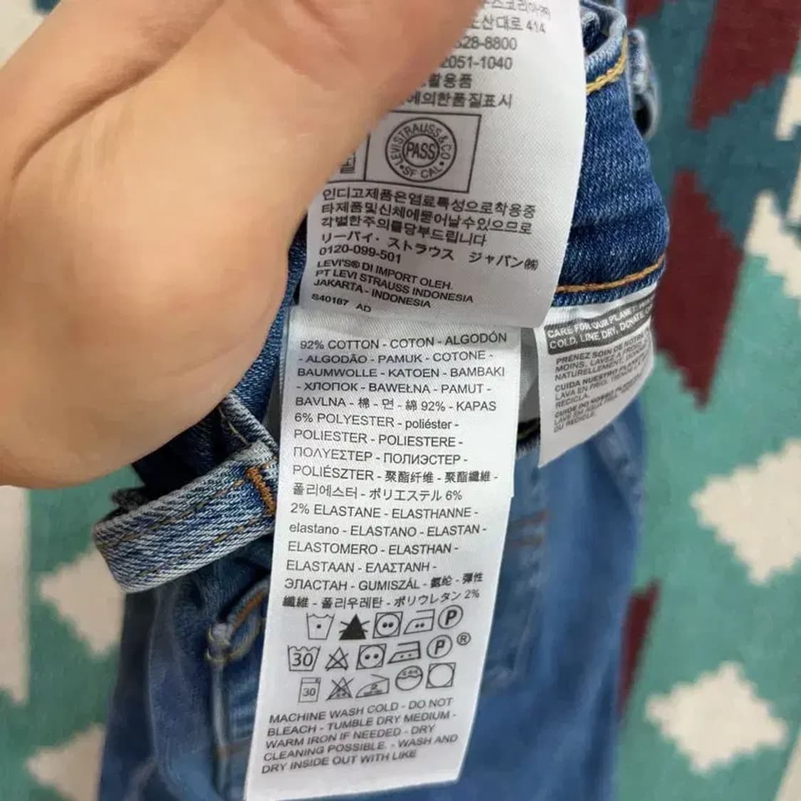 [29인치] 리바이스 여자 보이프렌드 빈티지 워싱 청바지 상품이미지6
