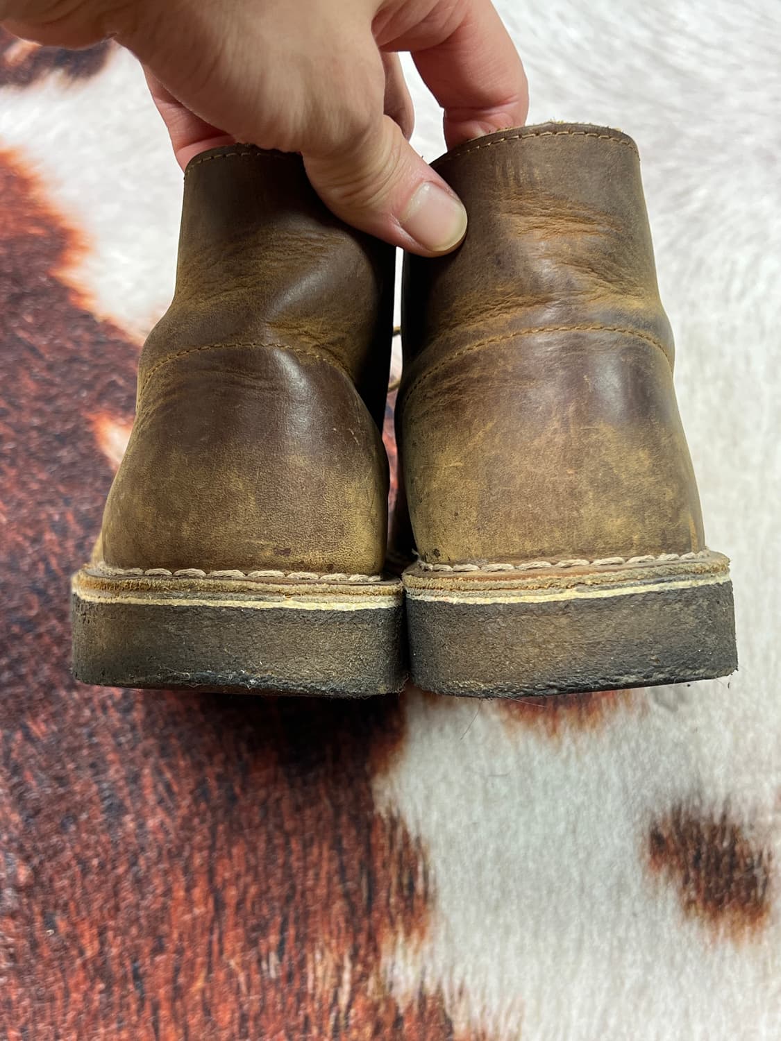 [260] CLARKS 클락스 레더 빈티지 처카부츠 브라운 상품이미지3