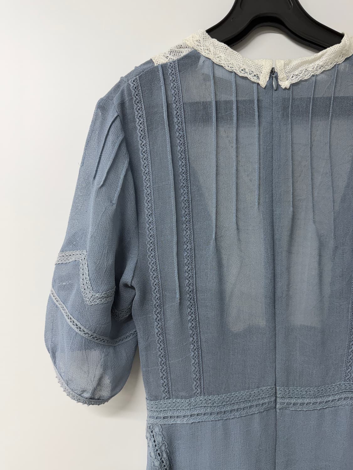 차정원 페이유 원피스 블루 레이스 롱 원피스 s(새상품) 상품이미지5