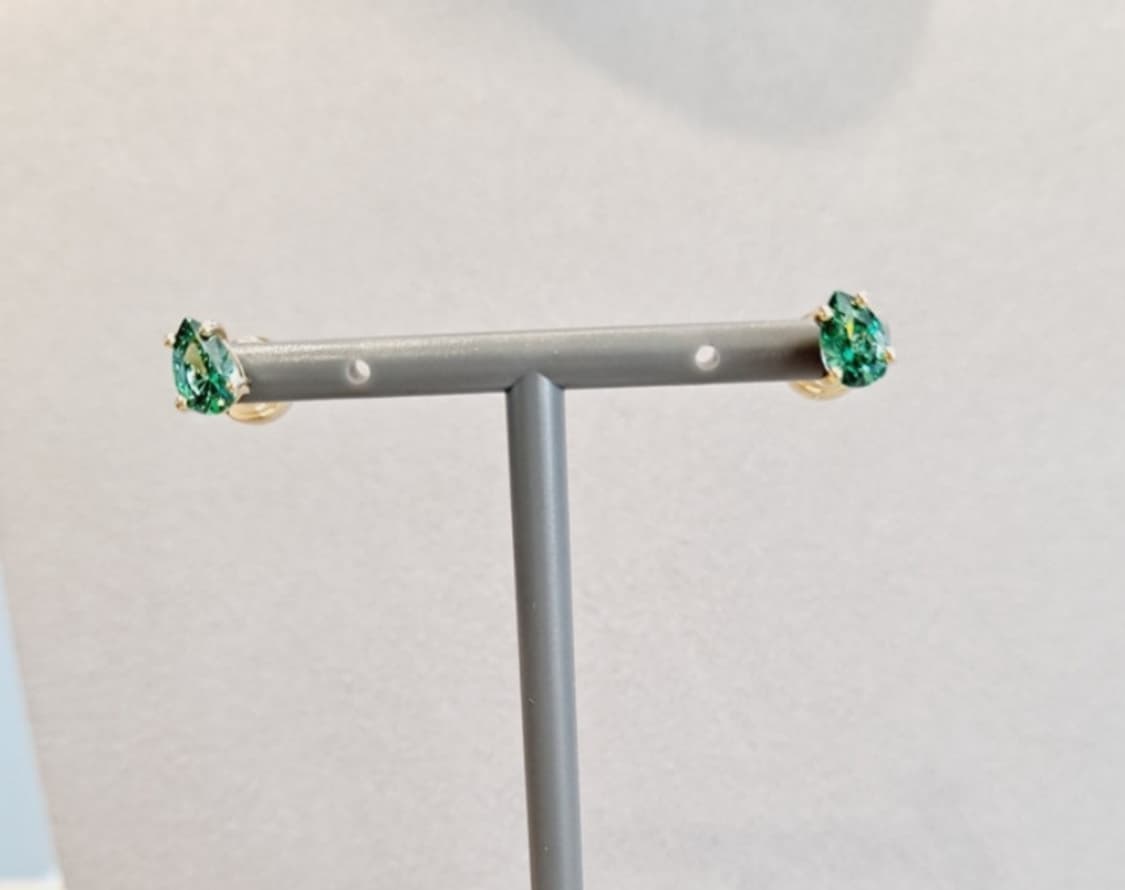 새제품)스와로브스키 그린 스터드 귀걸이 정품 상품이미지4