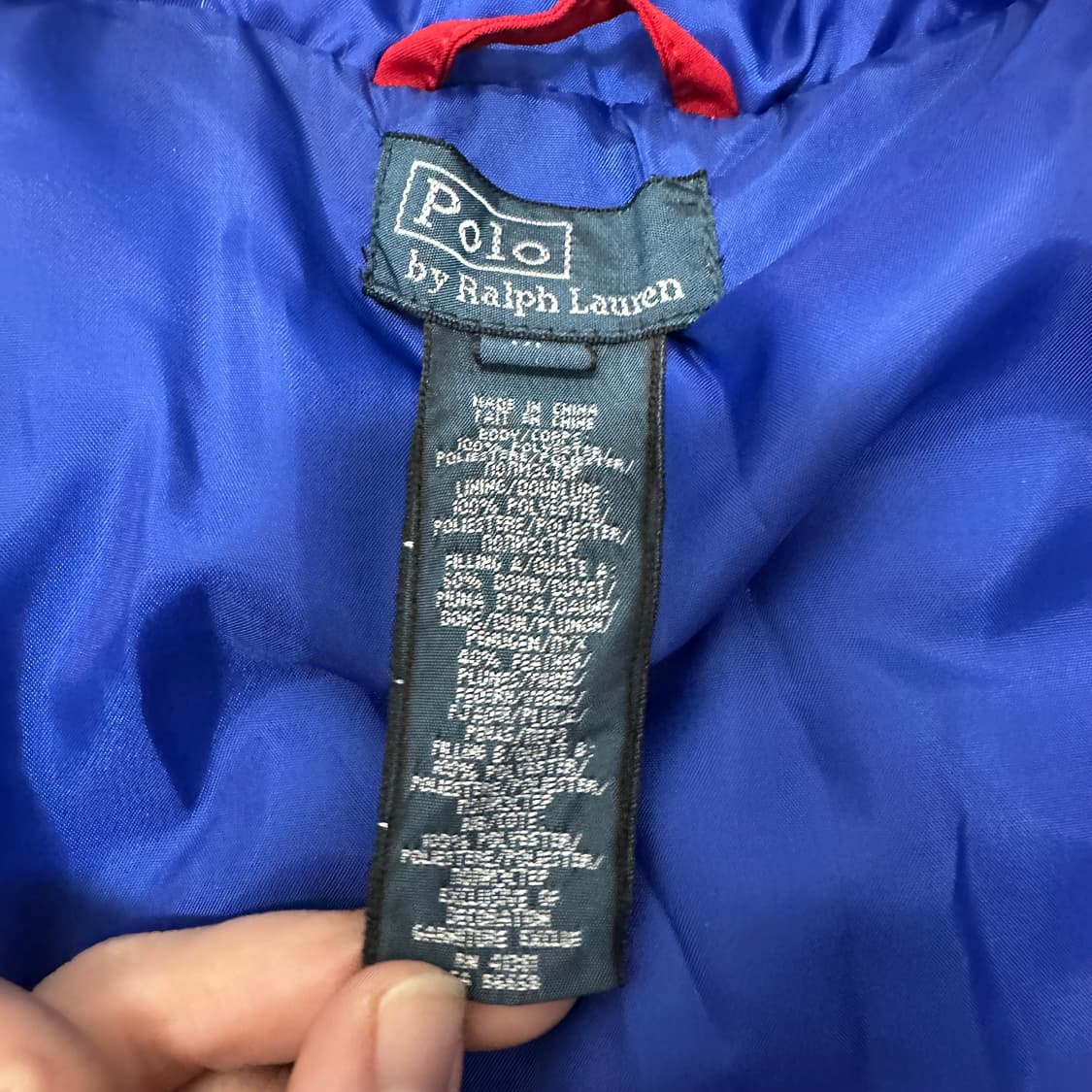 POLO 폴로 랄프로렌 빅포니 여성 다운 패딩 레드 XL 상품이미지9