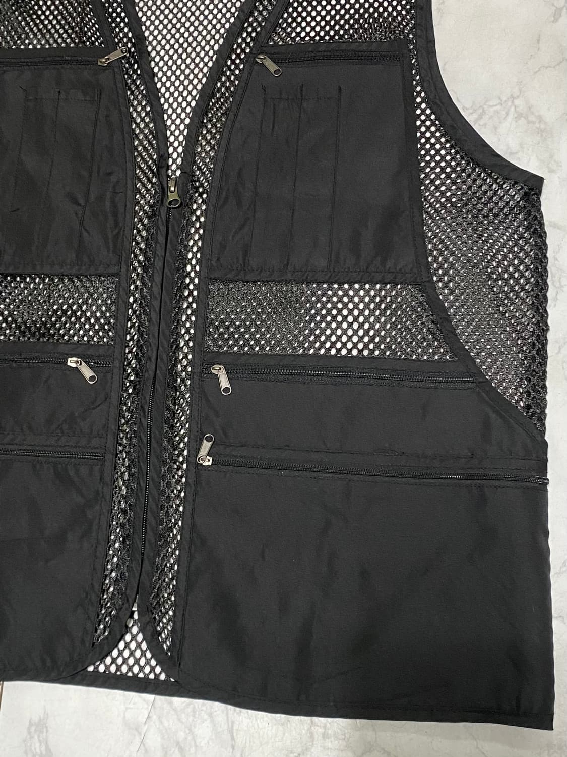 빈티지 망사 메쉬 포켓 조끼 100 상품이미지2