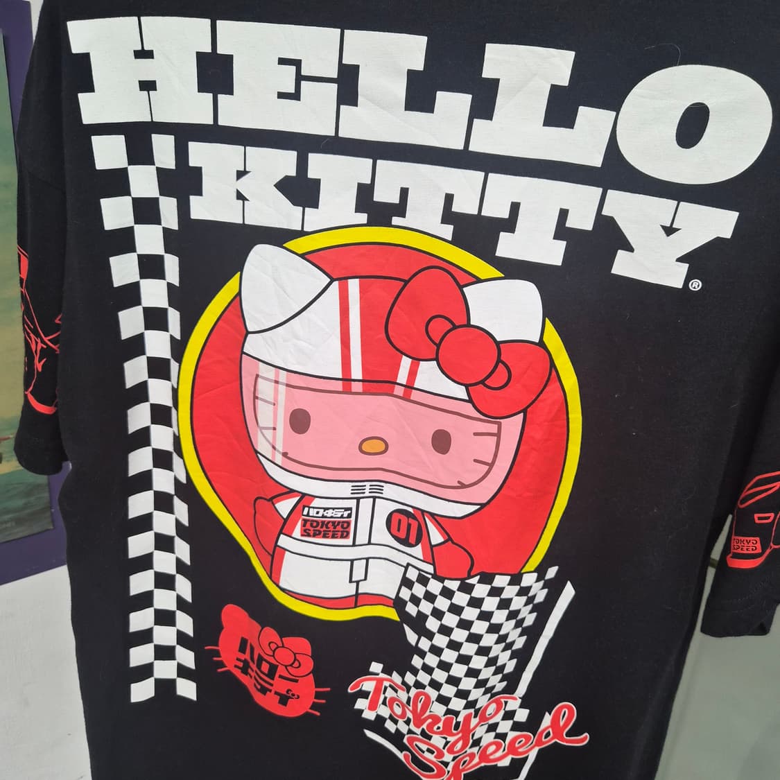 Sanrio Hello Kitty 레이싱 반팔티 상품이미지4