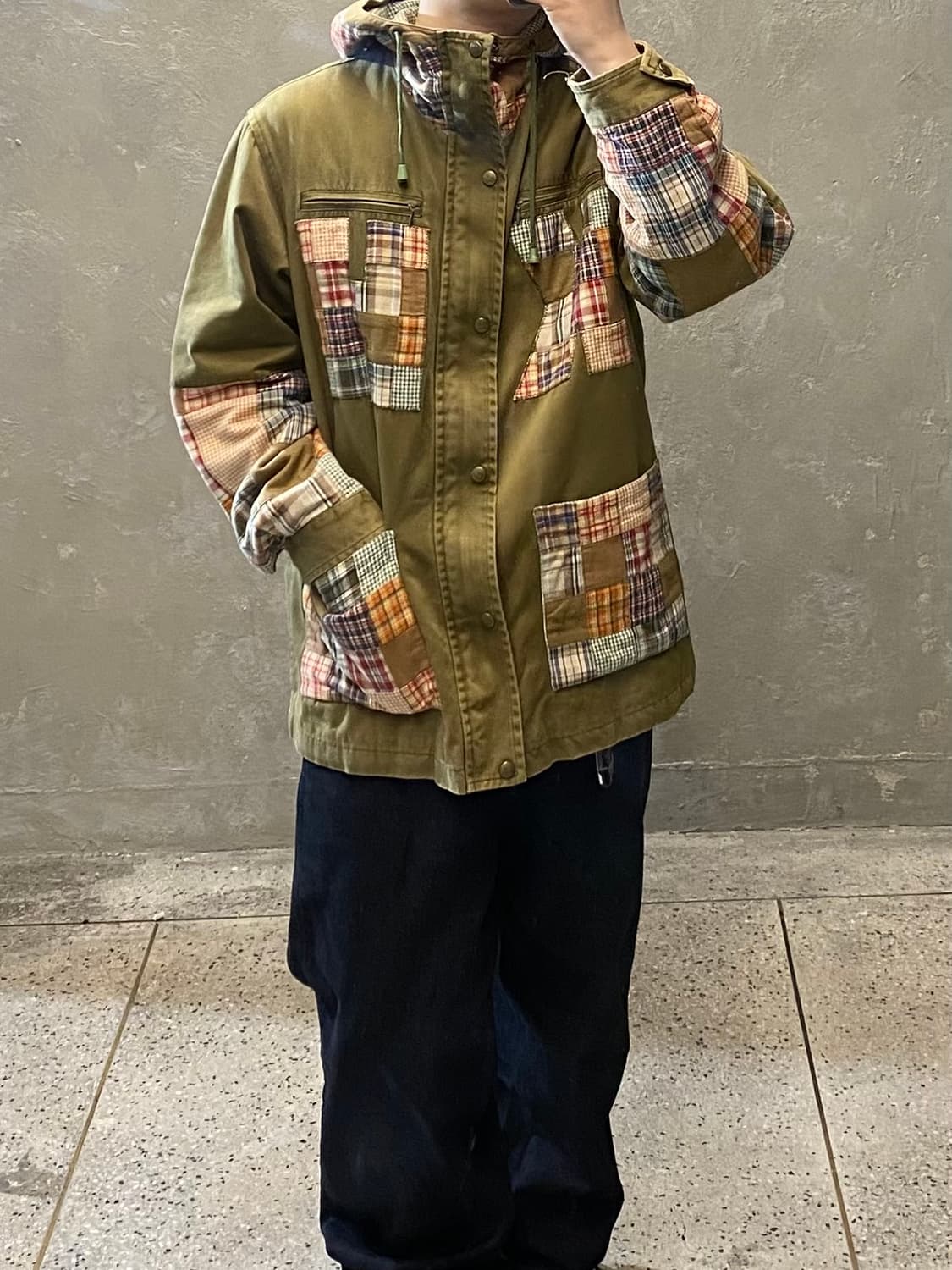 [M] Karl Helmut 칼 헬무트 패치워크 후드집업 자켓 상품이미지10