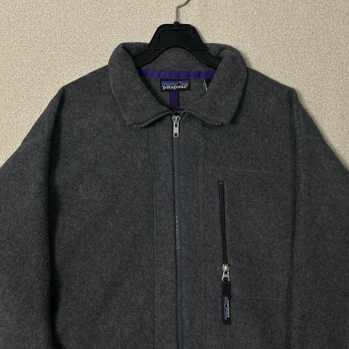 (S) 90s 파타고니아 회색 플리스 집업 상품이미지3