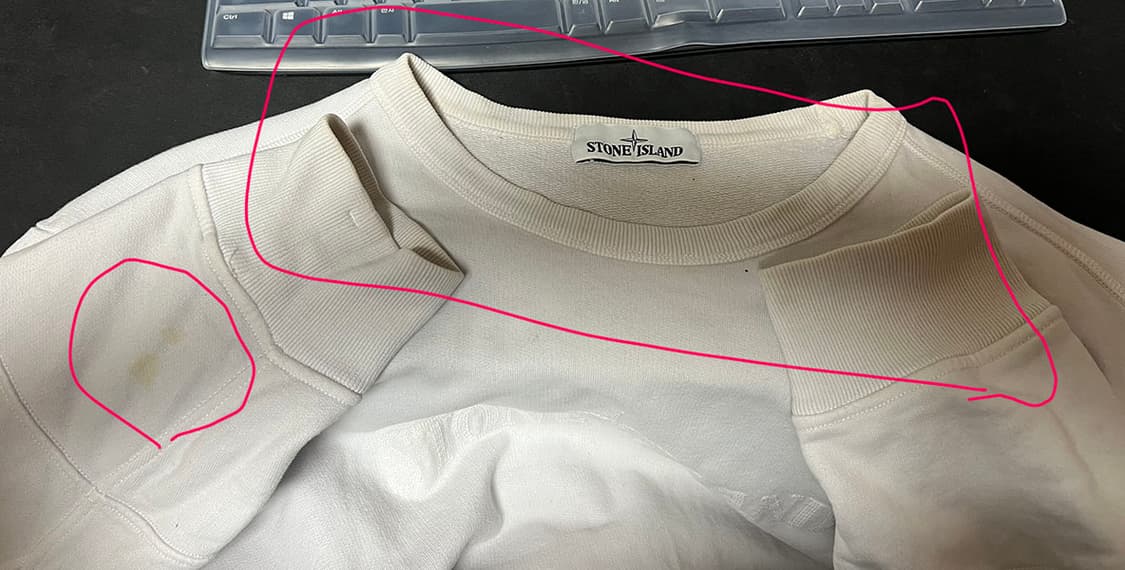 스톤아일랜드 남자 기모 맨투맨 캐주얼 와펜 XXL 110 상품이미지5