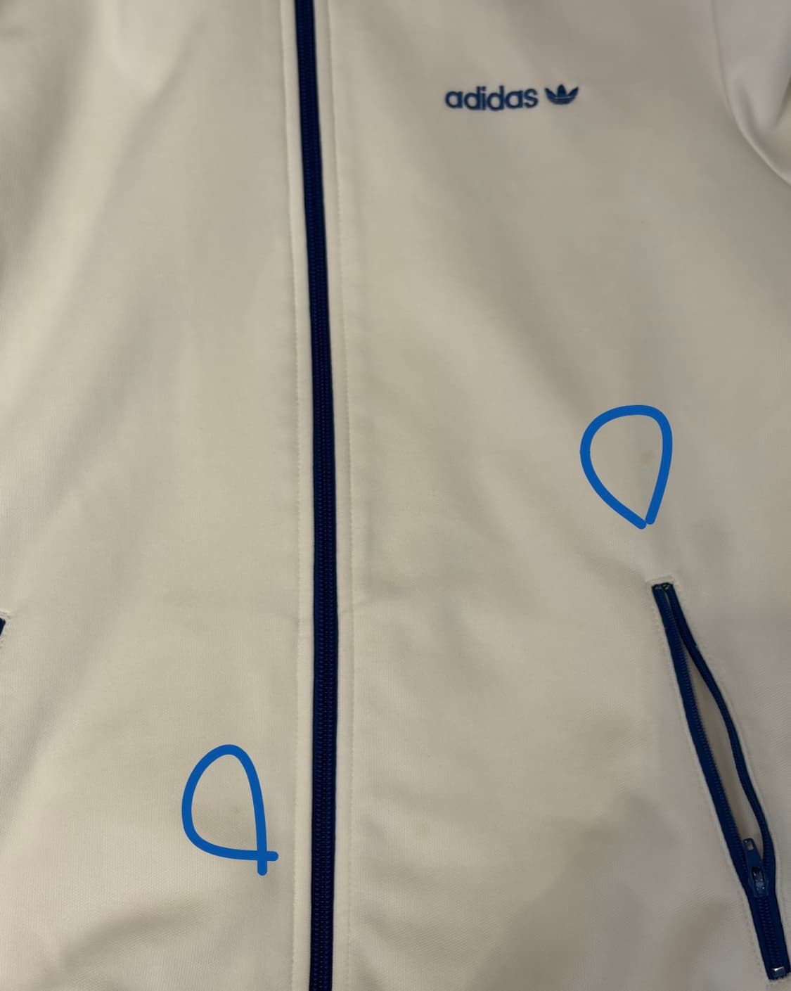 🤍아디다스 베켄바우어 화이트 블루 포카리 트랙탑 져지🤍 상품이미지4