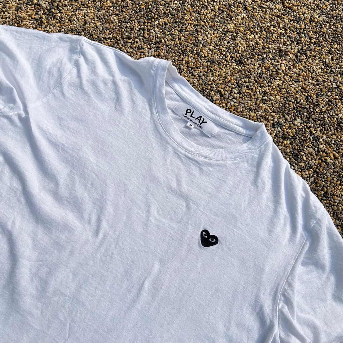 꼼데가르송(comme des garcons) 화이트 로고 반팔티 상품이미지2