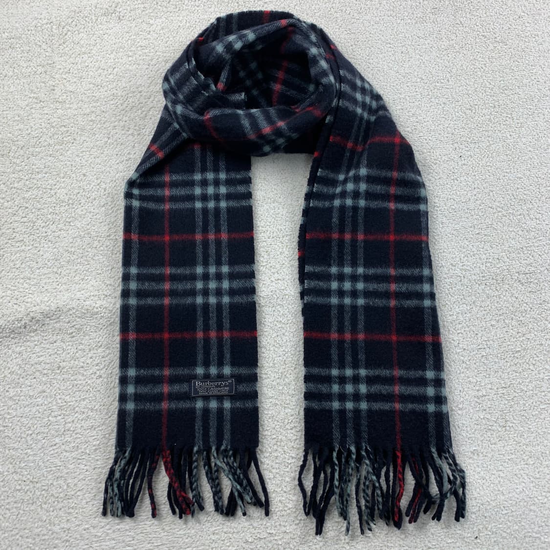 버버리 네이비 노바체크 캐시미어 머플러 스카프 목도리 상품이미지2
