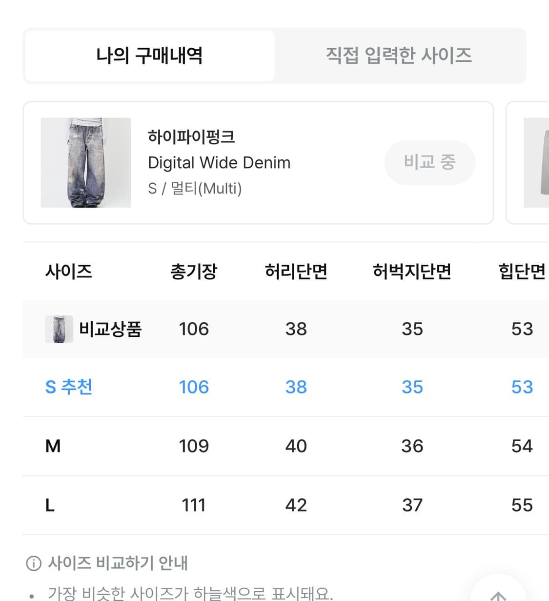 하이파이 펑크 Digital wide denim s 상품이미지2