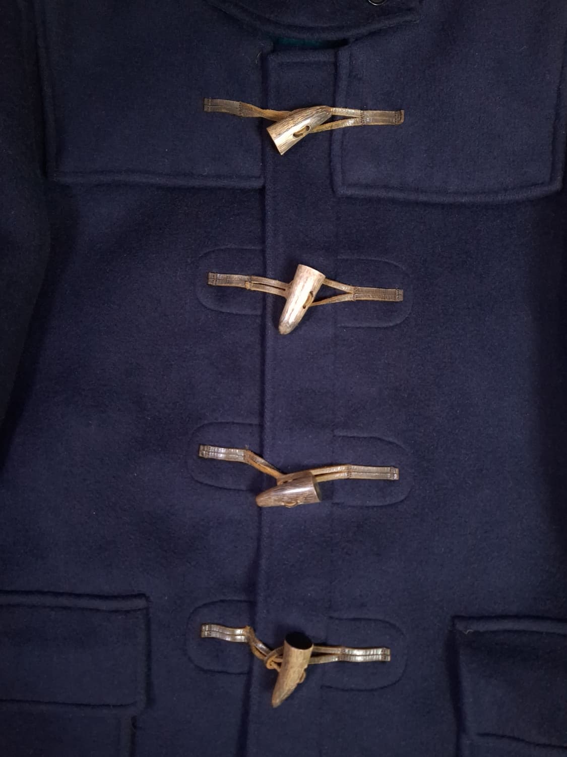 80's 오리지날 영국제조 글로버올 울 타탄체크 더플코트 상품이미지3