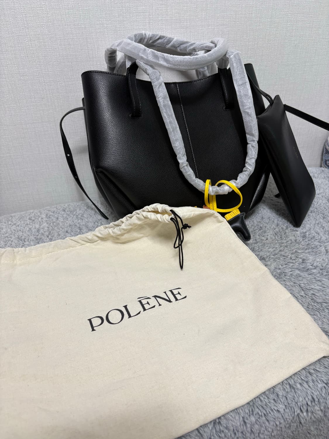 Polène Cyme 토트백 블랙 상품이미지4