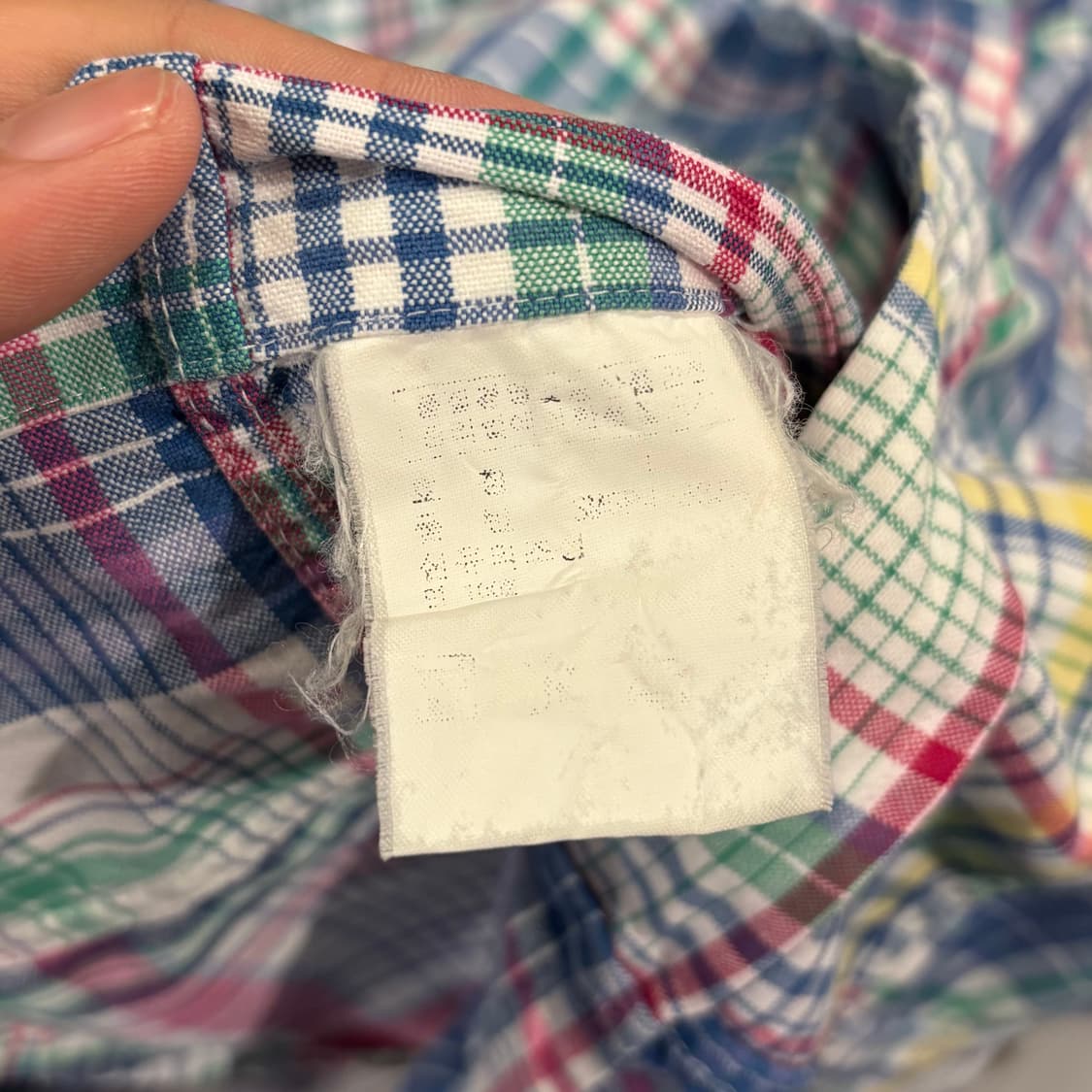 폴로 랄프로렌 패치워크 마드라스 셔츠 상품이미지5