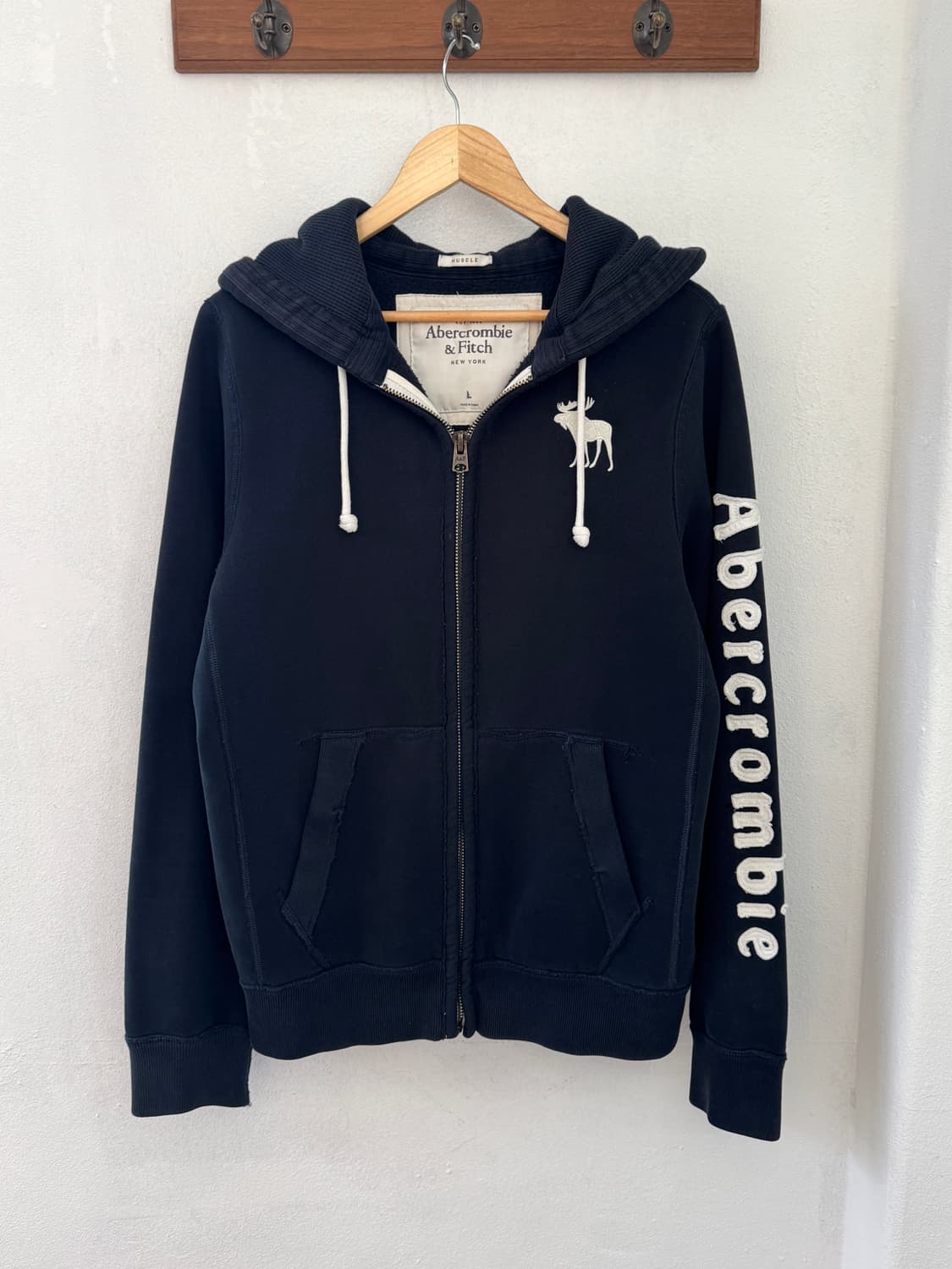 아베크롬비 순록 후드집업 블랙 상품이미지2